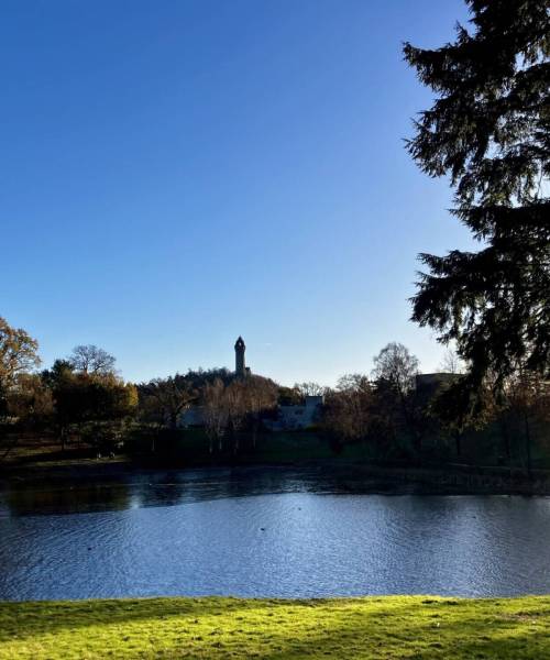 The University of Stirling campus a frosty but beautiful setting for our event